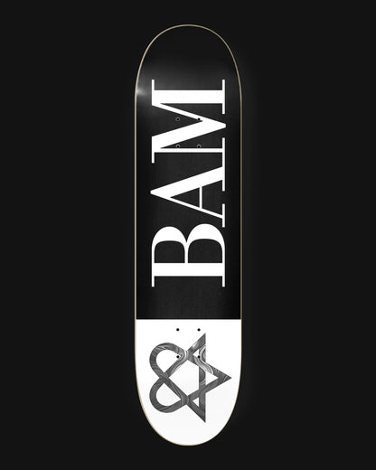 Bam Black & White Skateboard