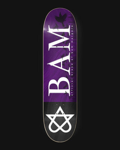 [DROP EXCLUSIVE] Bam Purple Heartagram Skateboard - SIGNED